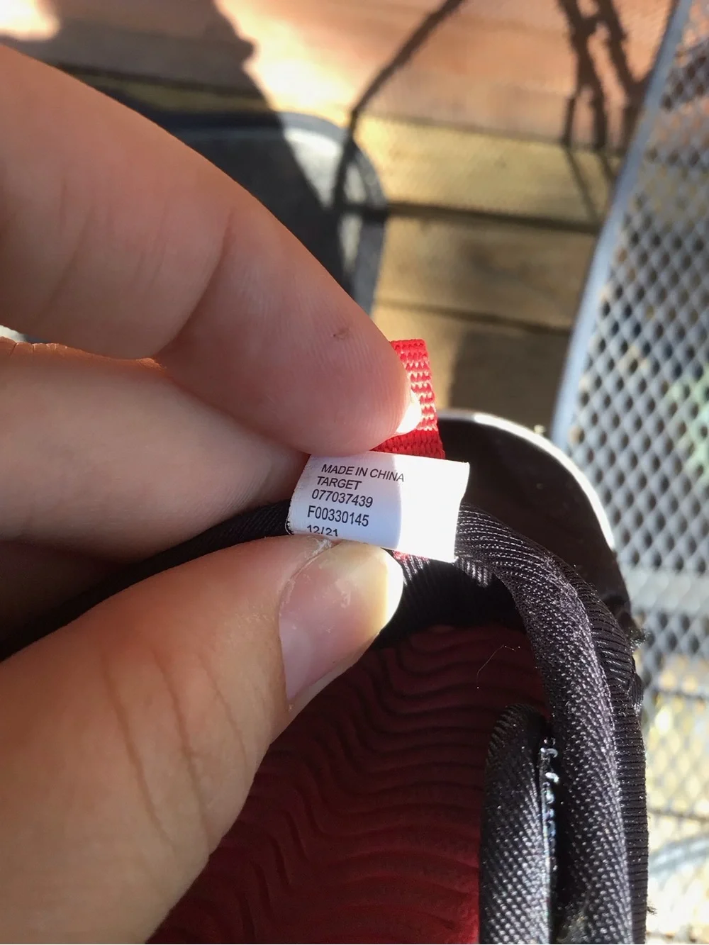 Cat & Jack Black and Red Kids Water Shoes-Toddler Size 6